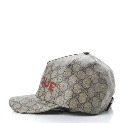 Gucci GG Supreme Monogram Boutique Print Baseball Hat M Beige 5 of 9