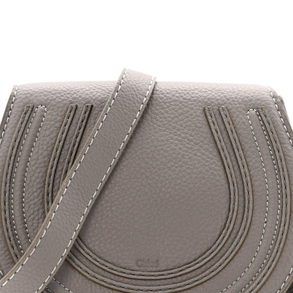 Chloe Calfskin Mini Marcie Round Crossbody Bag Cashmere Grey 8 of 13