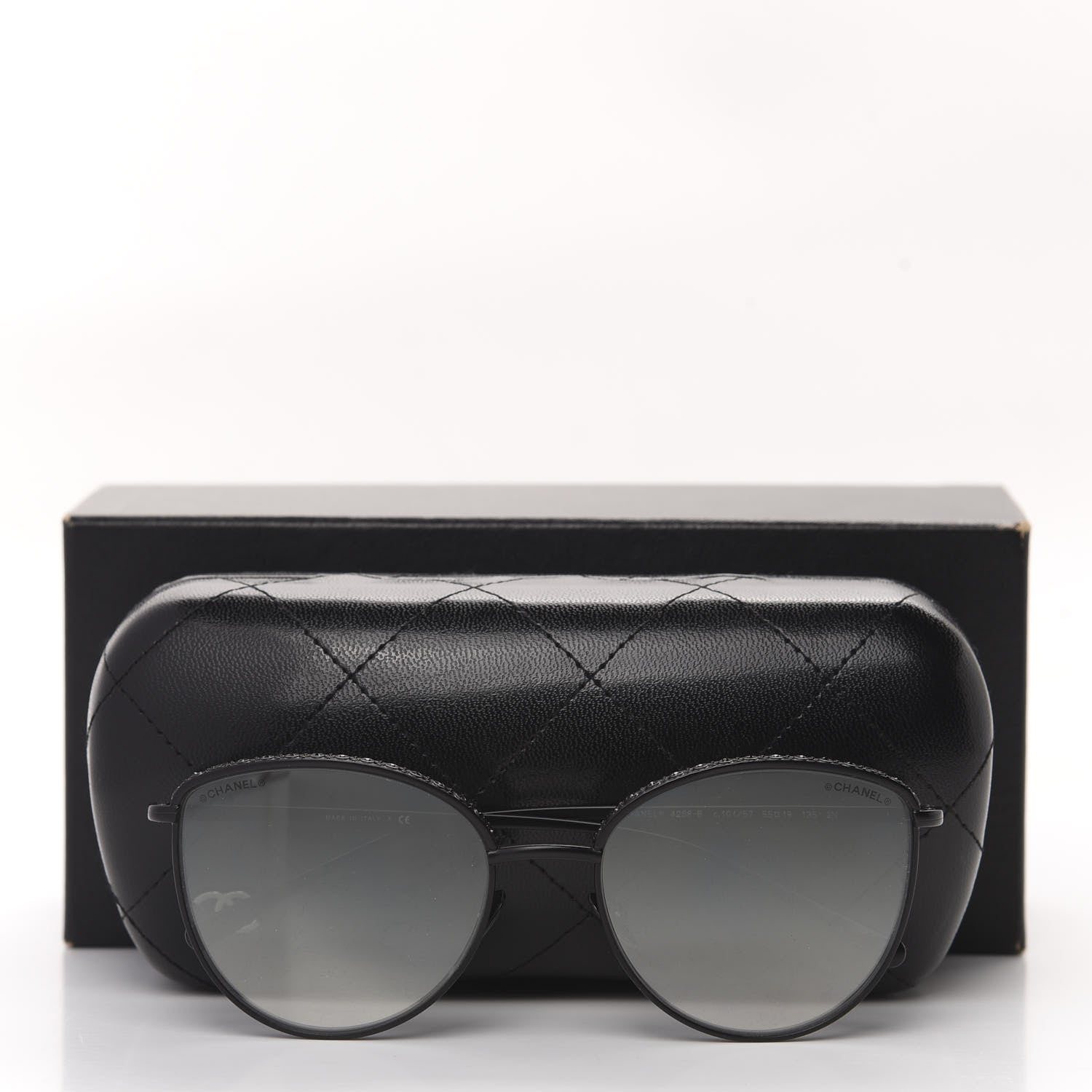 Chanel Metal Crystal Sunglasses 4258-B Black 8 of 8
