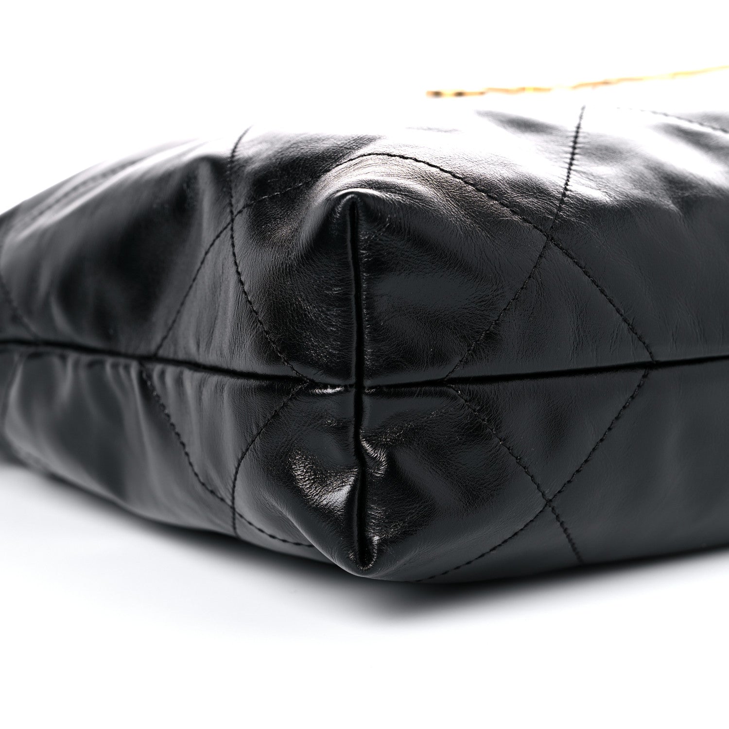 Chanel Shiny Calfskin Quilted Small Chanel 22 Black 9 of 12
