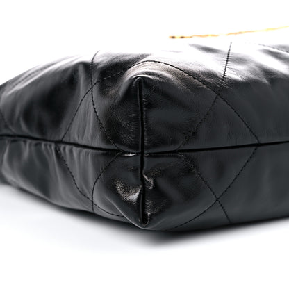 Chanel Shiny Calfskin Quilted Small Chanel 22 Black 9 of 12