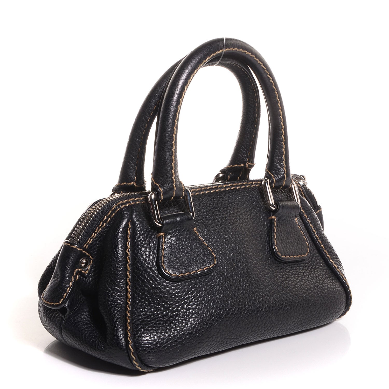 Chanel Leather Small Tassel Handbag Black 3 of 7