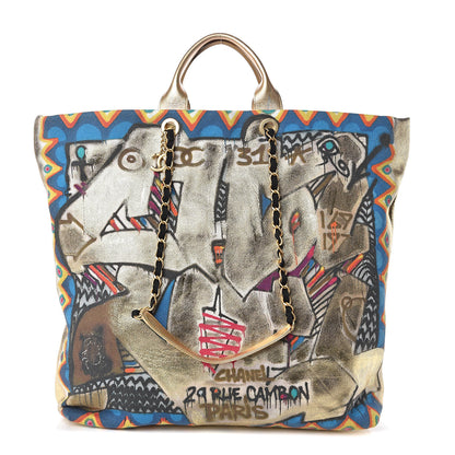 Chanel Graffiti Printed Canvas Street Spirit Tote Multicolor 1 of 9