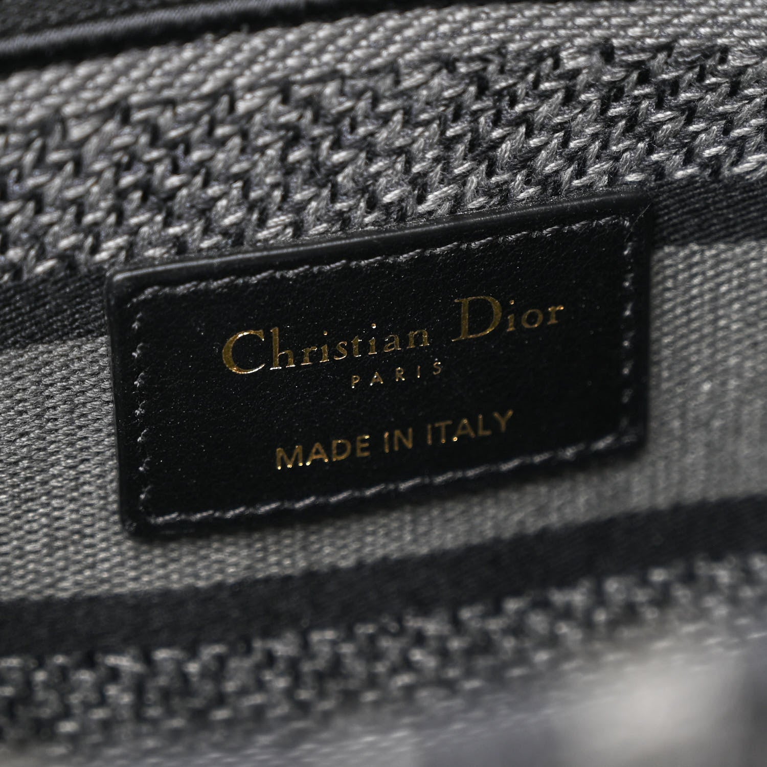 Christian Dior Canvas Mizza Embroidered Medium Lady D-Lite Gray 6 of 10