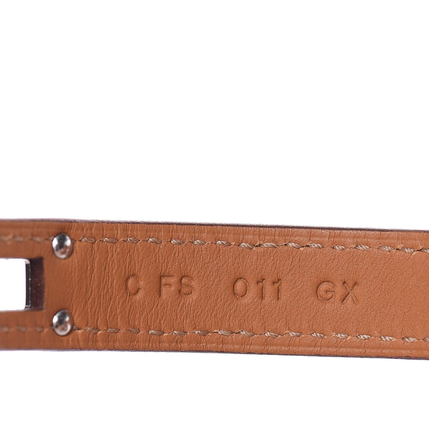 Epsom Kelly Double Tour Bracelet T1 Gold
