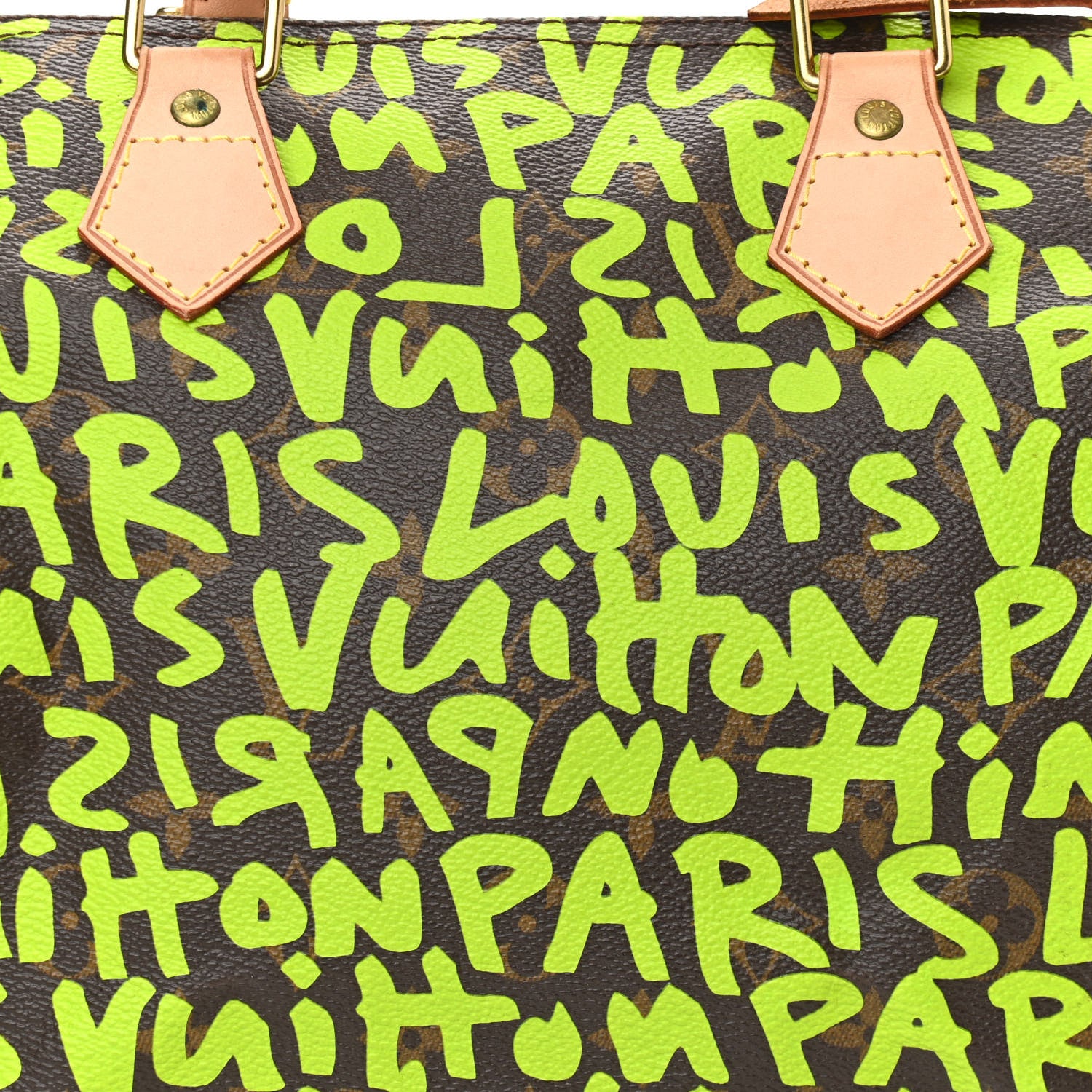 Louis Vuitton Monogram Graffiti Speedy 30 Green 8 of 10