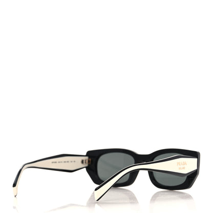 Prada Acetate Sunglasses SPR B05 Black White 4 of 7