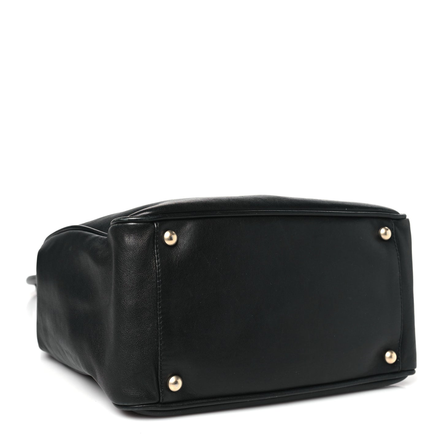 Lambskin Camellia Tote Black