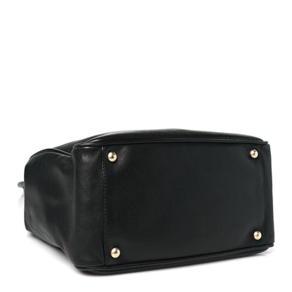 Chanel Lambskin Camellia Tote Black 4 of 10