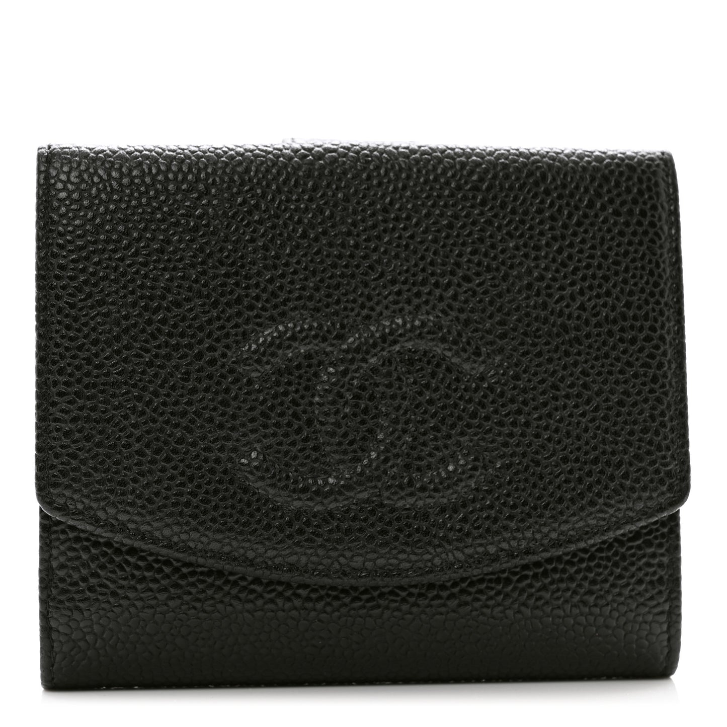 Caviar Timeless CC Flap Wallet Black