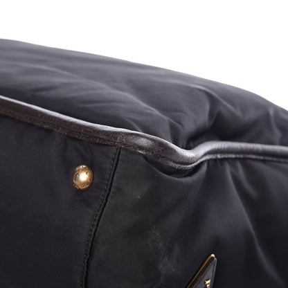 Prada Tessuto Nylon Double Zip Logo Tote Black 11 of 19