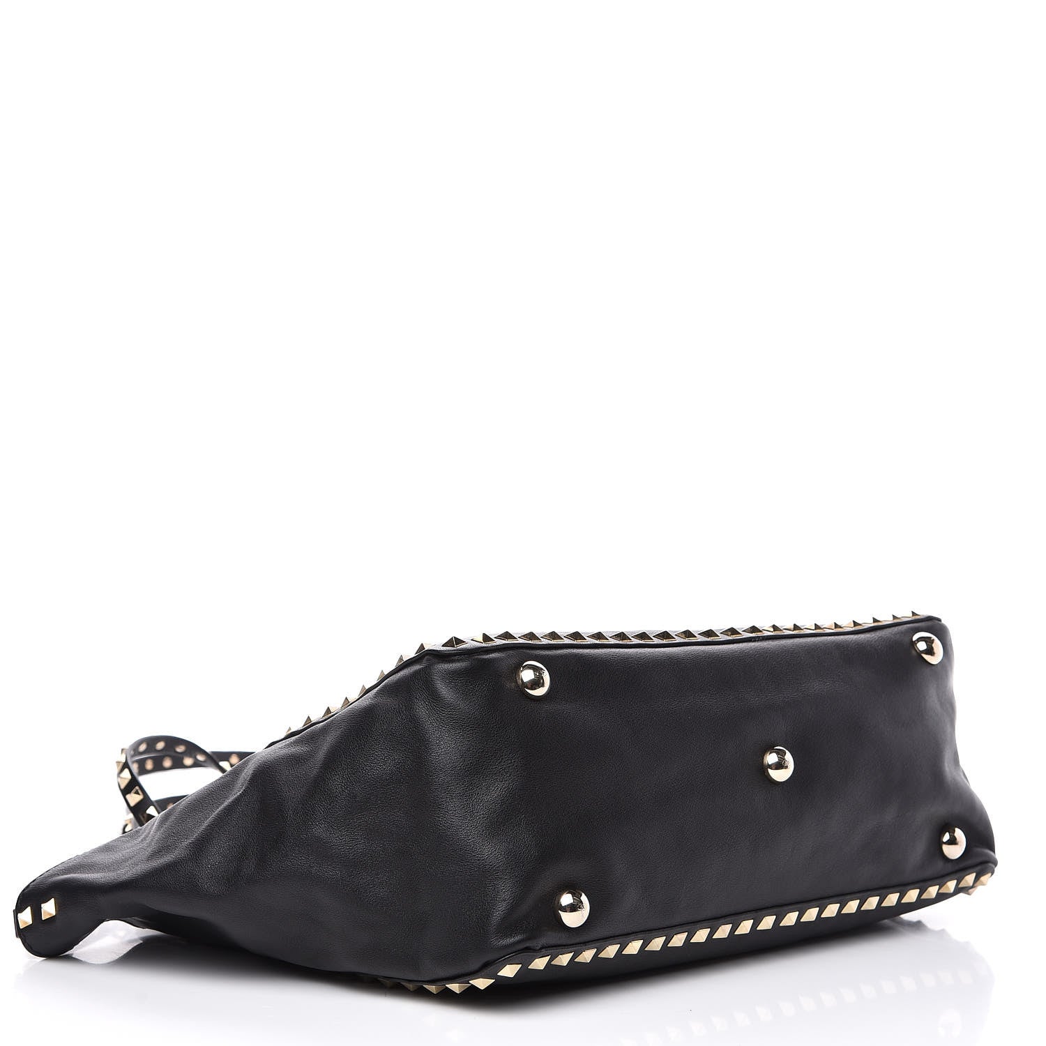 Valentino Garavani Vitello Medium Rockstud Tote Black 4 of 11