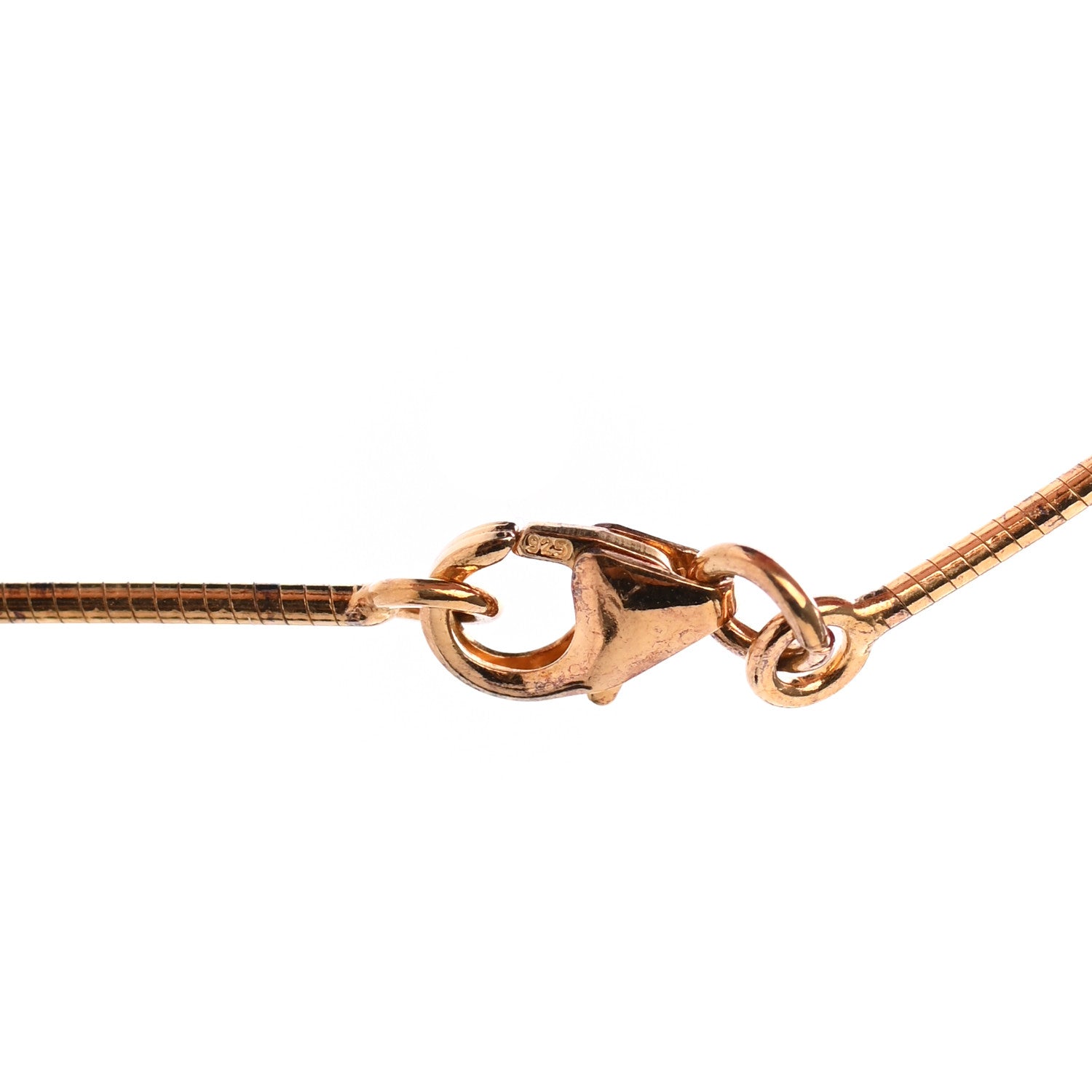 Hermes Gold Lacquered Cage d'H Pendant Necklace Turquoise 6 of 6
