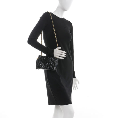 Chanel Patent Tassel Quilted Shoulder Bag Black 2 of 12