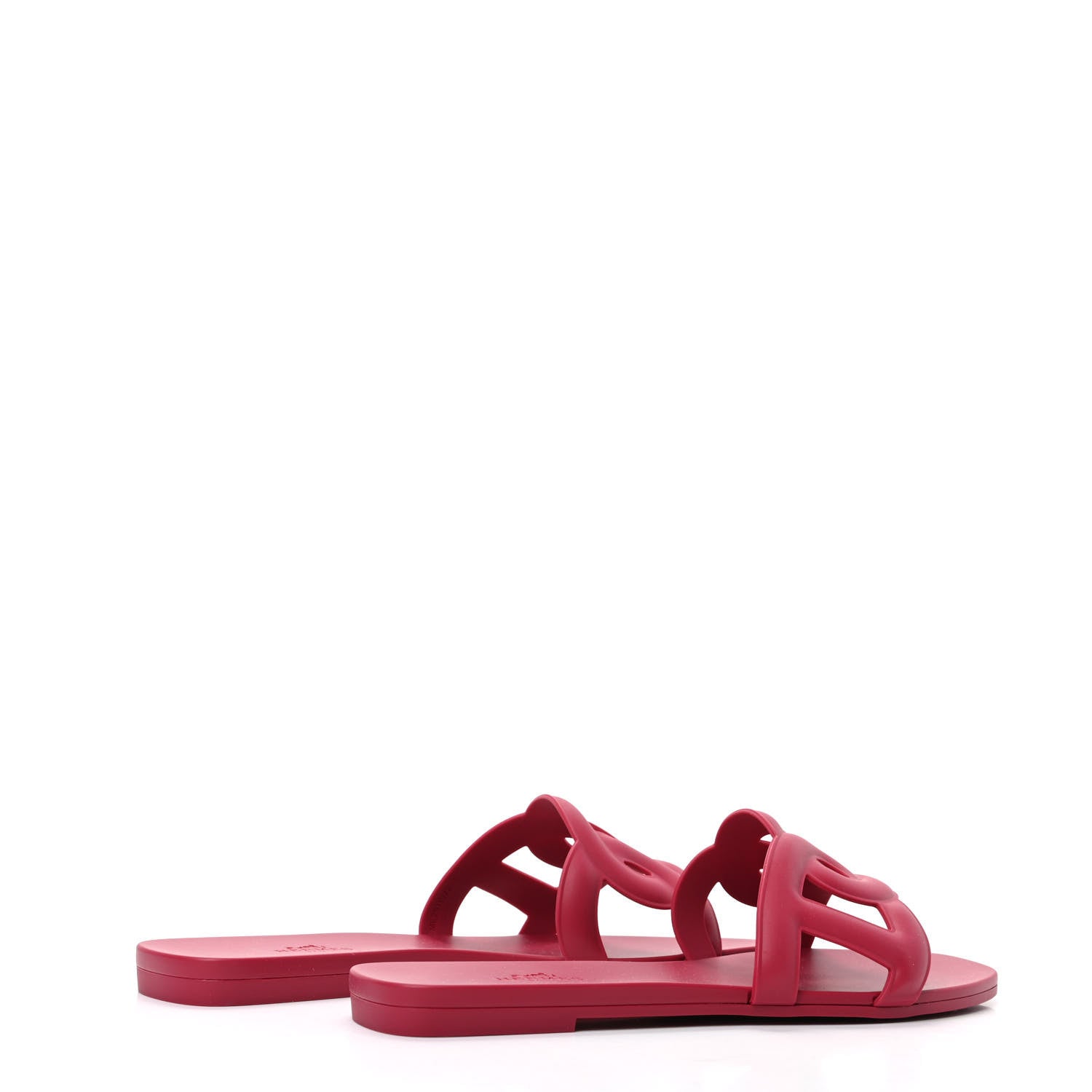 Hermes Rubber Aloha Sandals 38 Rose Baie 4 of 8