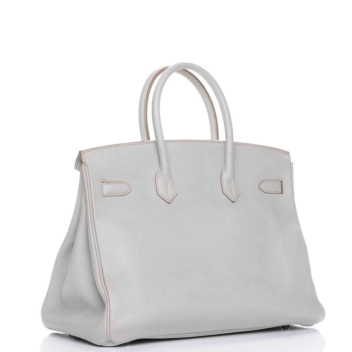Hermes Taurillon Clemence Birkin 35 Gris Perle 3 of 25