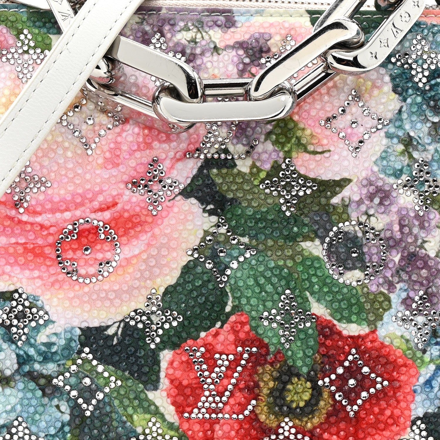 Louis Vuitton Satin Crystal Embellished Monogram Coussin BB Multicolor 9 of 11