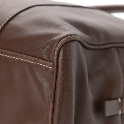 Prada Soft Calfskin Satchel Brown 8 of 11