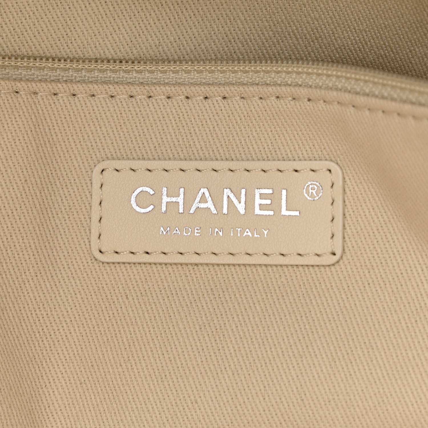 Chanel Mixed Fibers Calfskin Medium Deauville Tote Light Grey 6 of 9