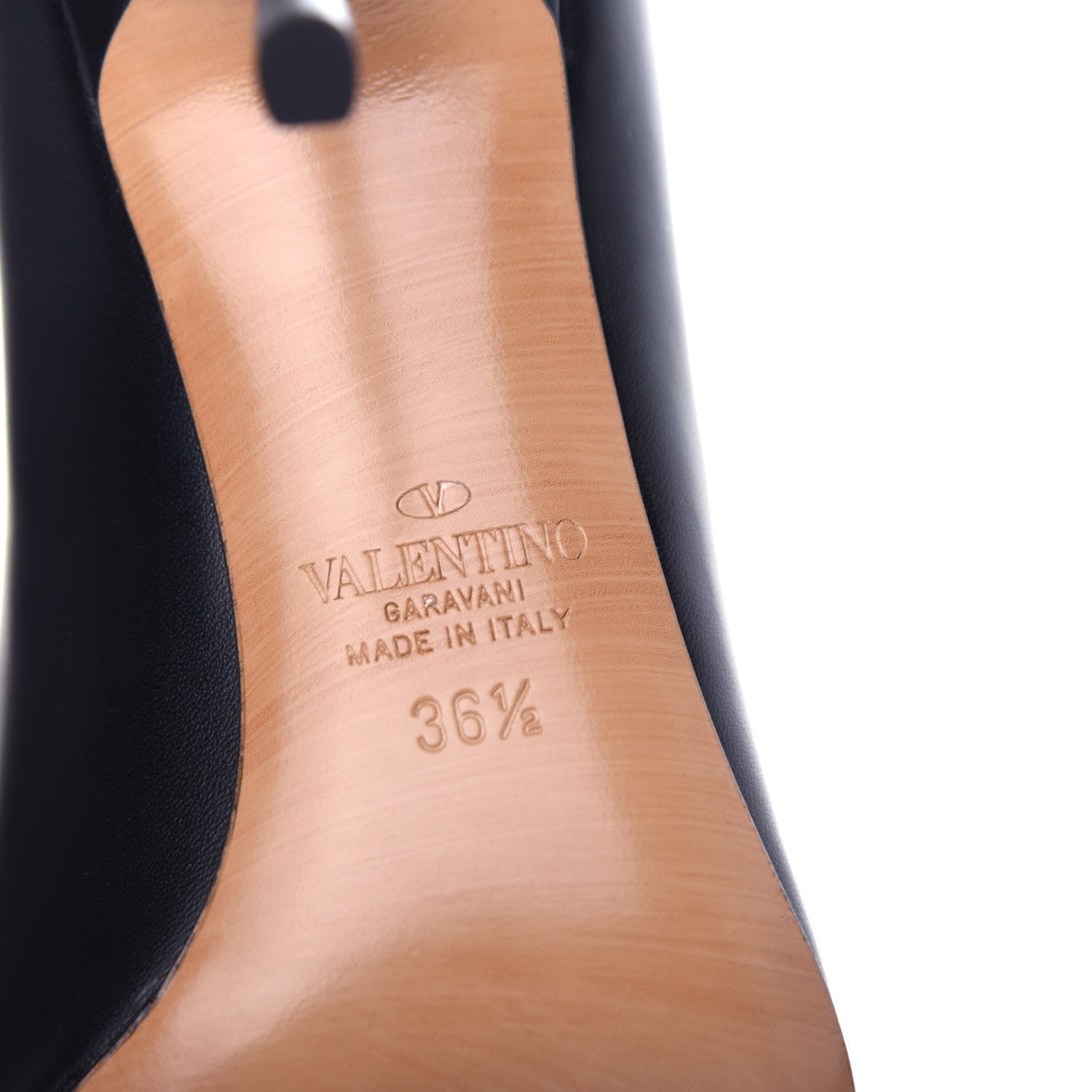 Valentino Garavani Calfskin Vlogo Signature 80mm Pumps 36.5 Black 9 of 11