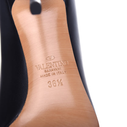 Valentino Garavani Calfskin Vlogo Signature 80mm Pumps 36.5 Black 9 of 11