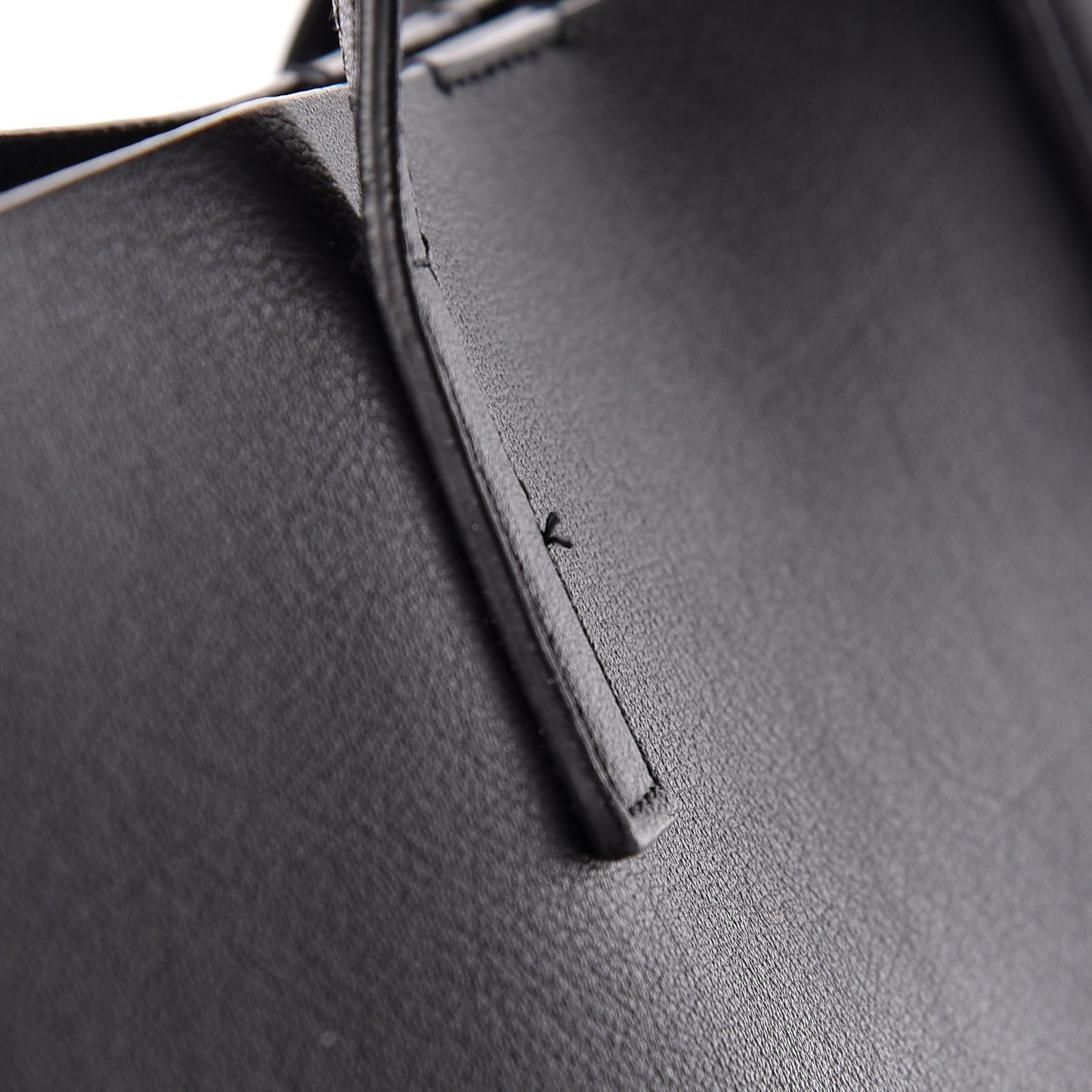 Calfskin Large Shopping Tote Black