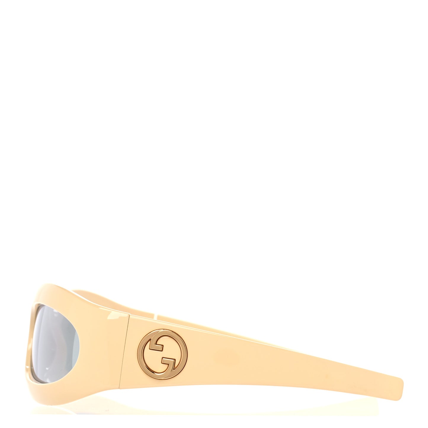Acetate GG1247S Oval Geometric-frame Sunglasses Yellow