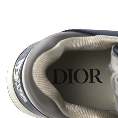 Christian Dior Smooth Calfskin Oblique Galaxy Perforated Mens B27 Low Top Sneakers 41 Brown Deep Grey 9 of 12