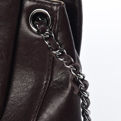Chanel Vertical Quilt Lambskin Small Accordion Flap Brown 8 of 8