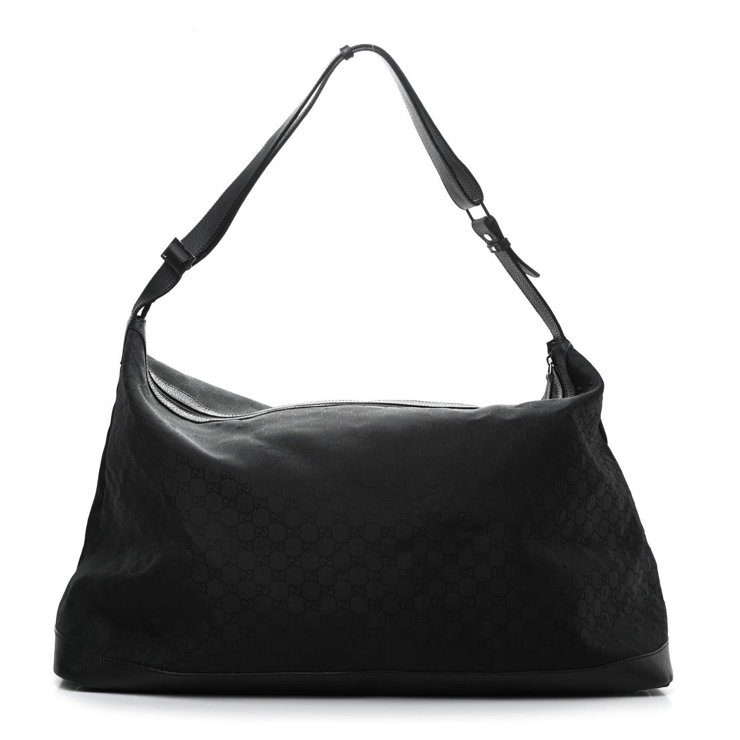 Nylon Monogram Travel Hobo Black