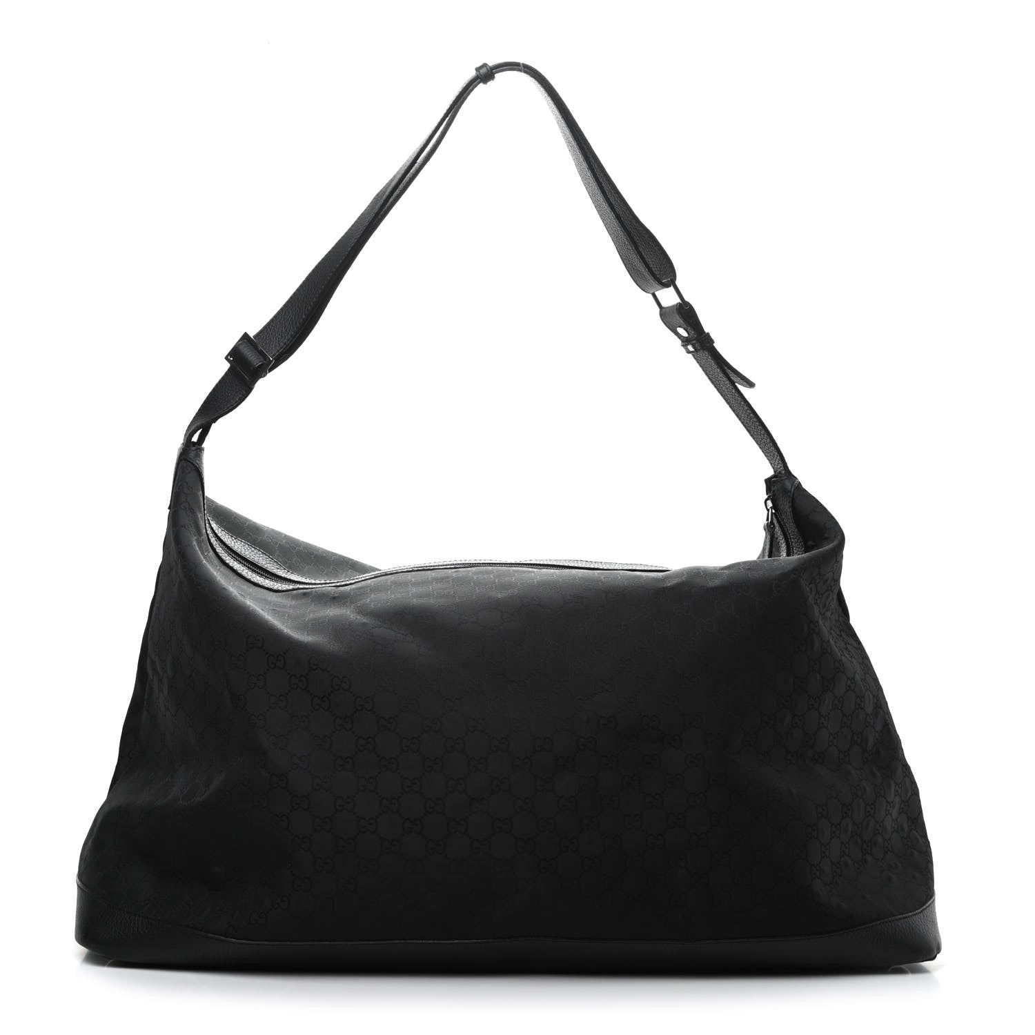 Gucci Nylon Monogram Travel Hobo Black 1 of 6