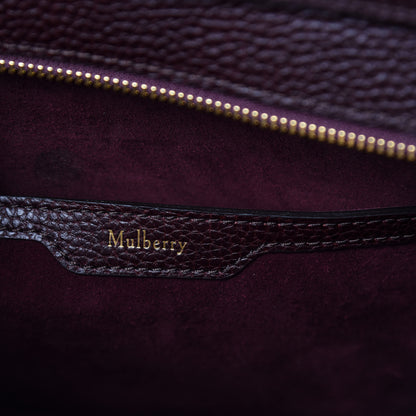 Mulberry Grain Vegetable Tanned Calfskin Small Zipped Bayswater Oxblood 8 of 9