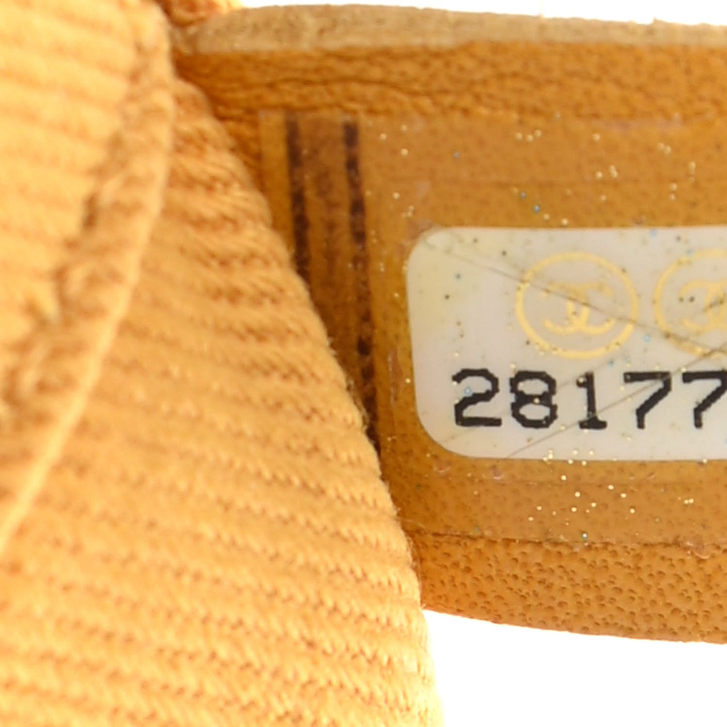 Lurex Canvas Small Deauville Tote Yellow