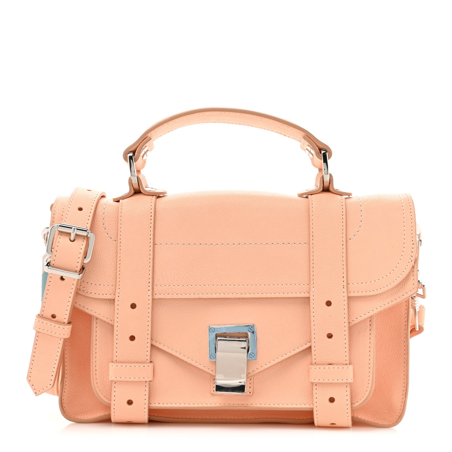 Proenza Schouler Lambskin Tiny PS1 Satchel Peach 1 of 11