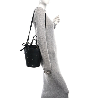 Alexander Wang Smooth Calfskin Studded Roxy Bucket Bag Black 2 of 9