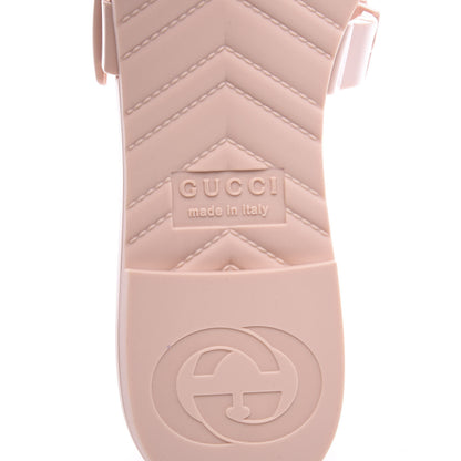 Gucci Rubber Womens Slide Sandals 37 Perfect Pink 9 of 11
