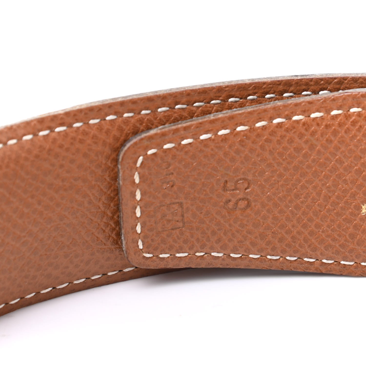 Hermes Box Togo 32mm H Belt 65 Black Gold 4 of 8
