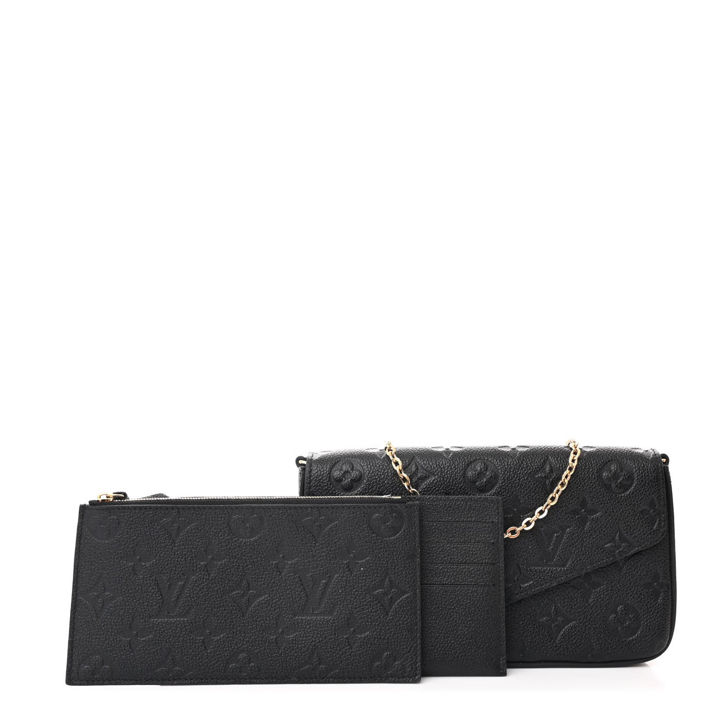 Empreinte Pochette Felicie Chain Wallet Black