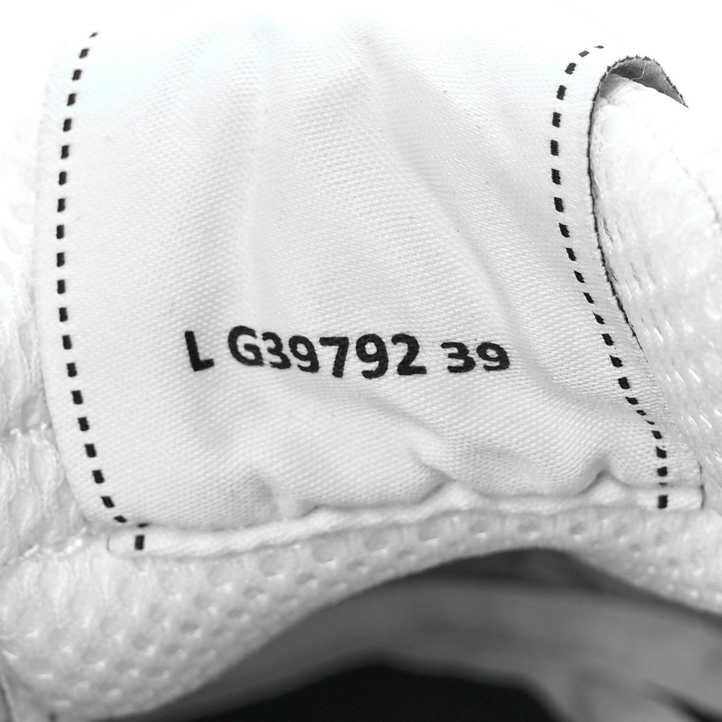 Fabric Laminated Calfskin Stretch CC Sneakers 39 White Silver