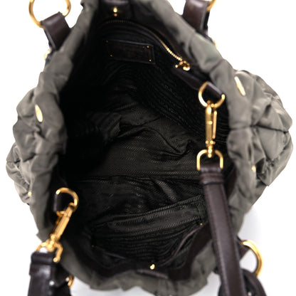 Prada Tessuto Nylon Gaufre Tote Fumo 5 of 40