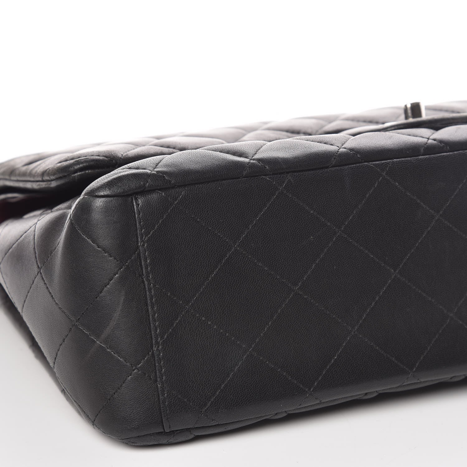 Chanel Lambskin Quilted Maxi Double Flap Black 9 of 11