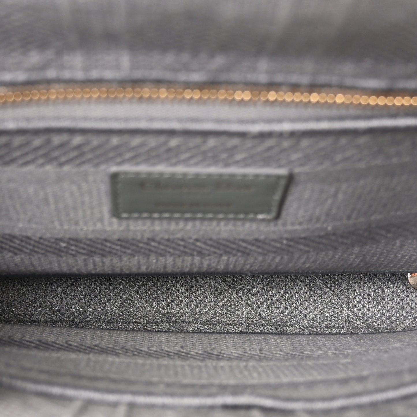 Canvas Embroidered Cannage Medium Lady D-Lite Gray