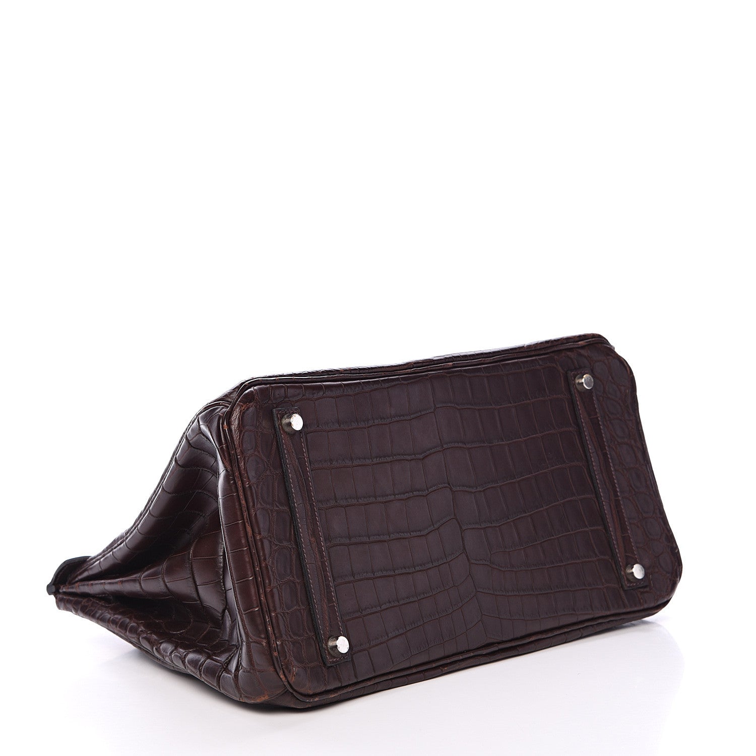 Hermes Matte Crocodile Birkin 35 Chocolate 5 of 37