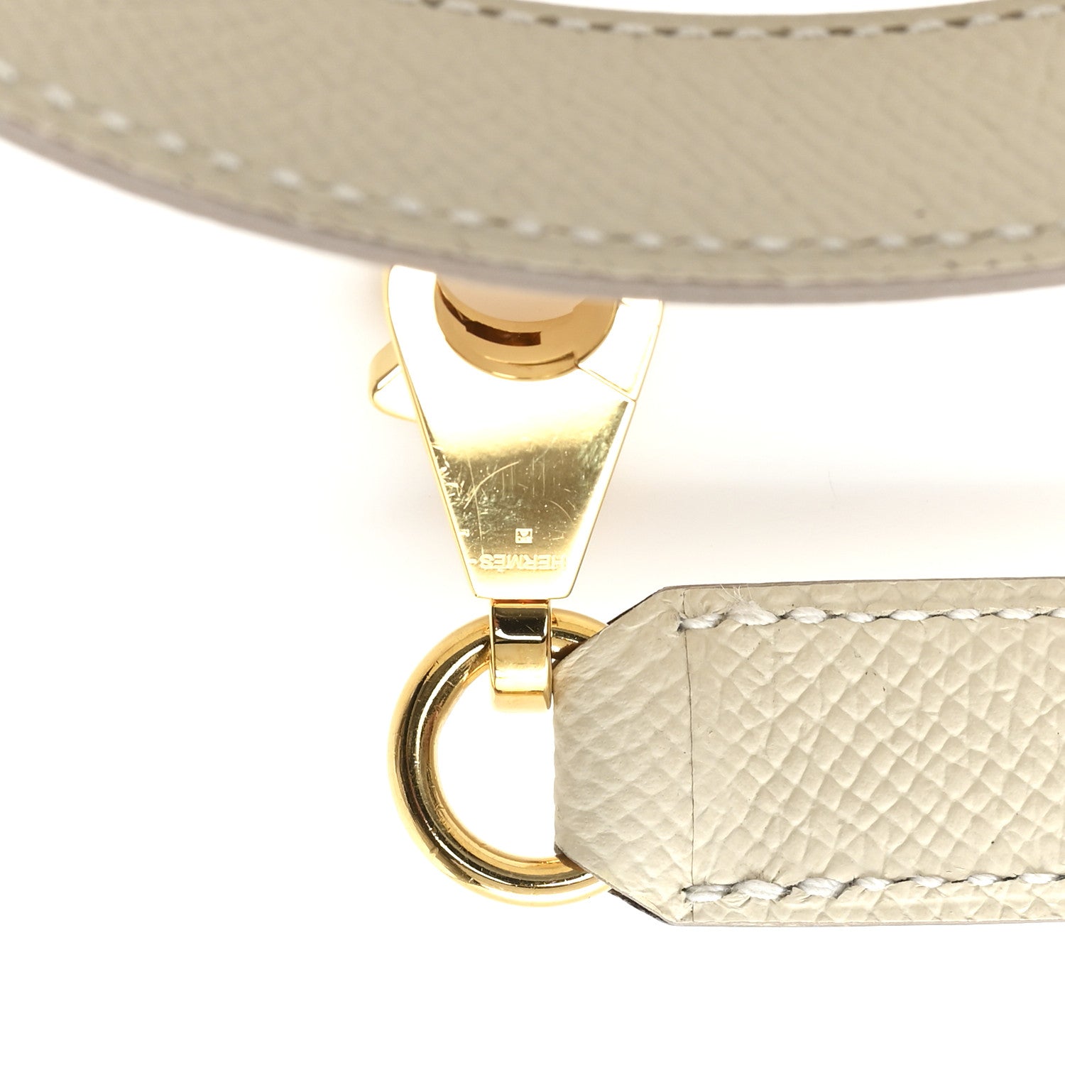 Hermes Epsom A-Strap Shoulder Strap Craie 4 of 5
