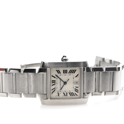 Cartier Stainless Steel 28mm Tank Francaise Automatic Watch 7 of 7