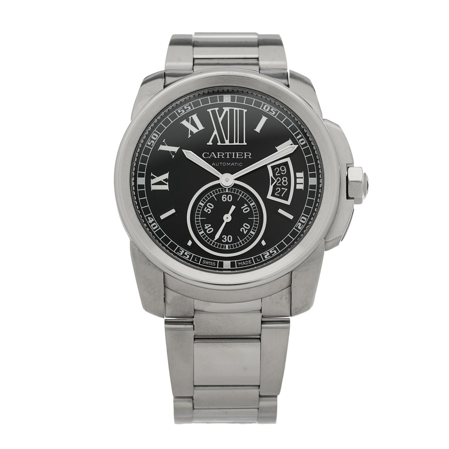 Cartier Stainless Steel 42mm Calibre de Cartier Automatic Watch Black 1 of 4