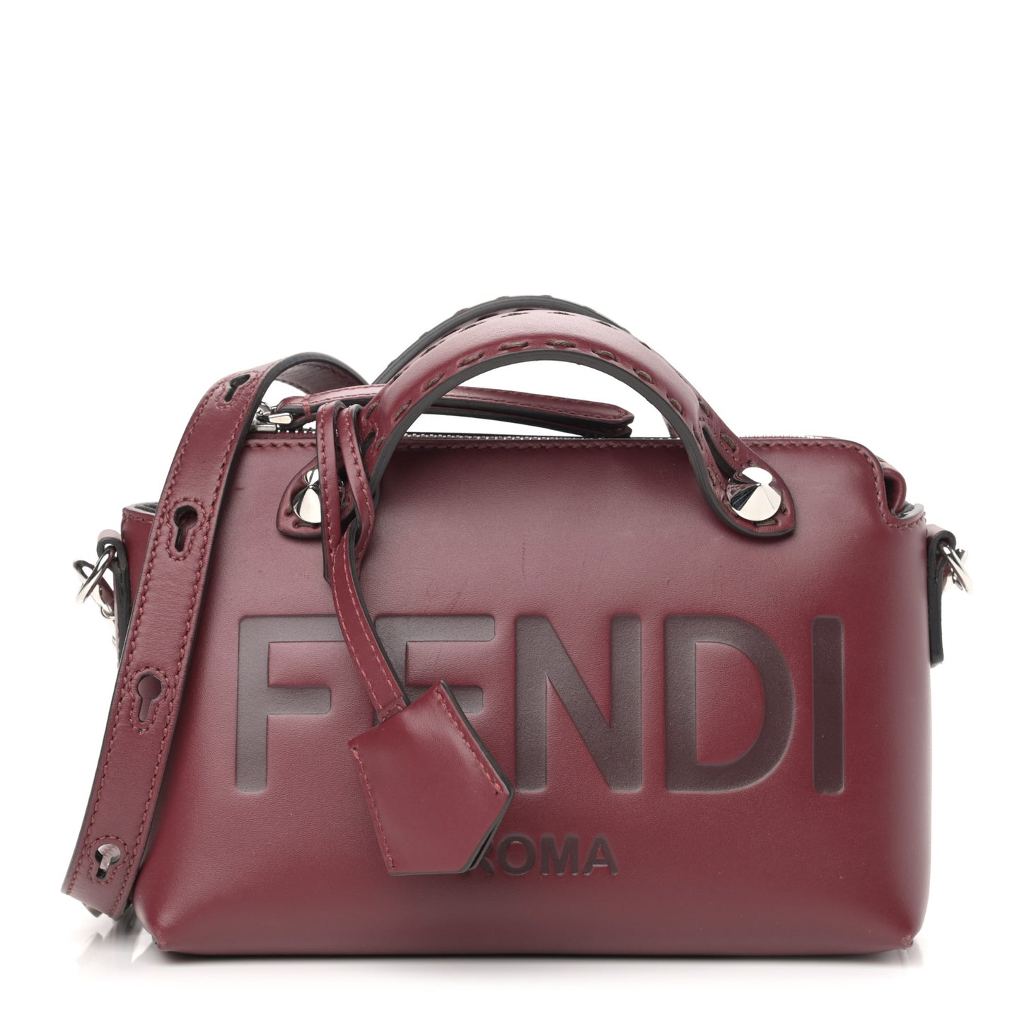 Vitello King Logo Embossed Mini By The Way Boston Bag Barolo