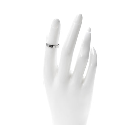 Cartier 18K White Gold 3.5mm LOVE Wedding Band Ring 48 4.5 2 of 4