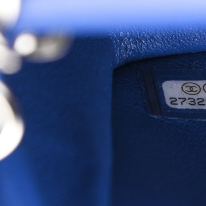 Chanel Lambskin Quilted Mini Rectangular Flap Royal Blue 9 of 10