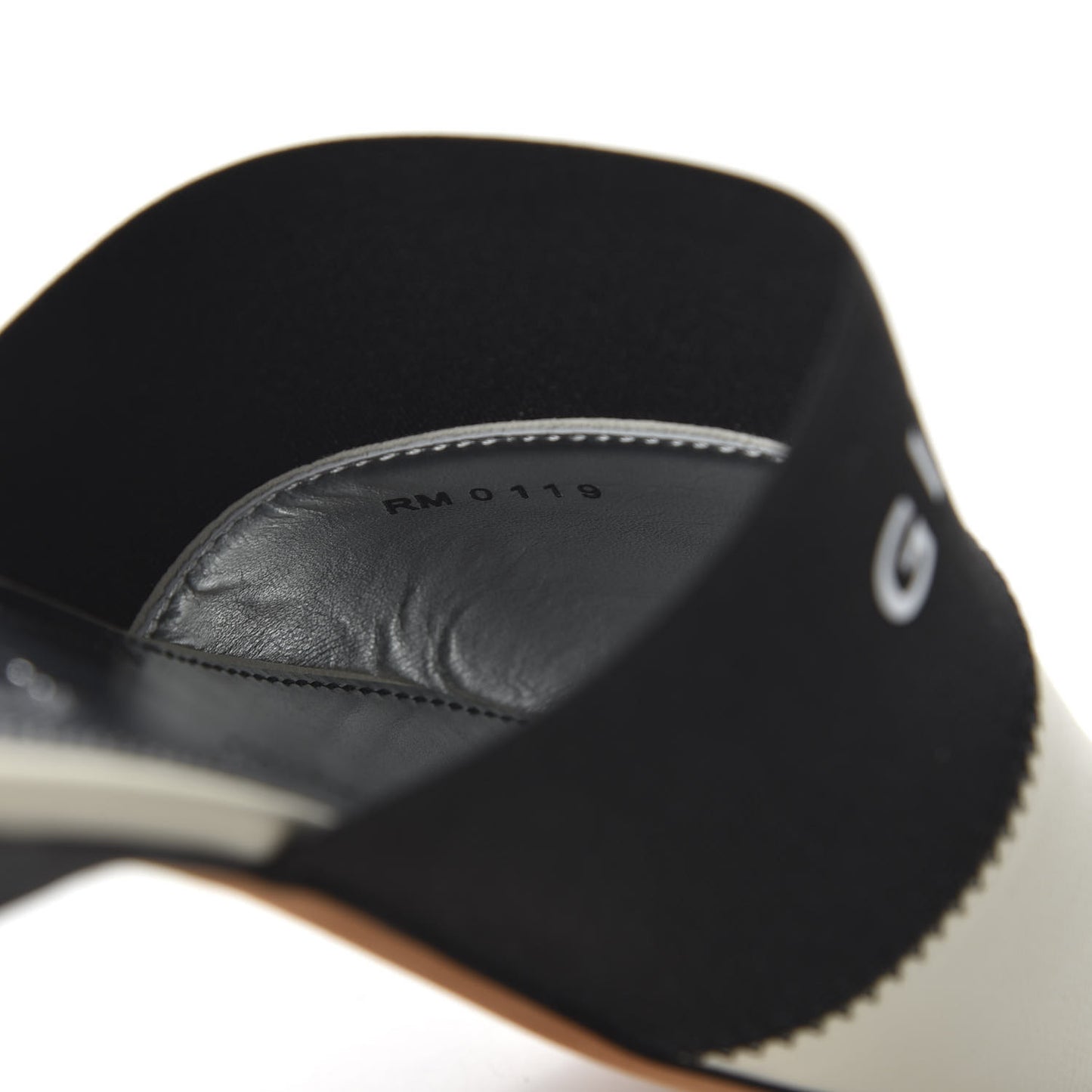 Lambskin Bedford Logo Mule Slides 36 Beige